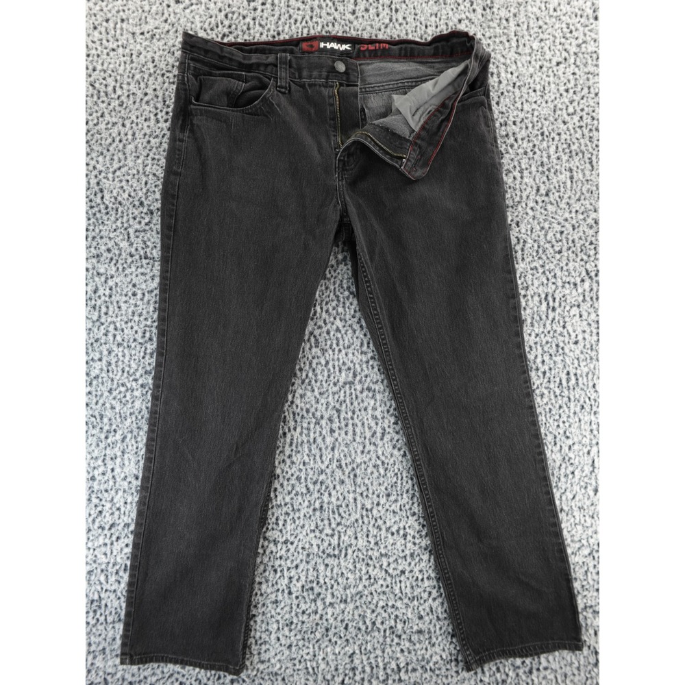 Tony Hawk Slim‎ Fit Jeans Mens Dark Wash Size 36x30 Denim Cotton Blend
